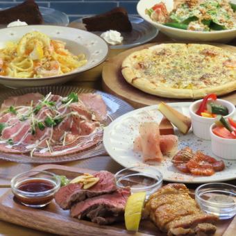 はらぺこぐりるコースお料理7品2.5h飲み放題付き5000円