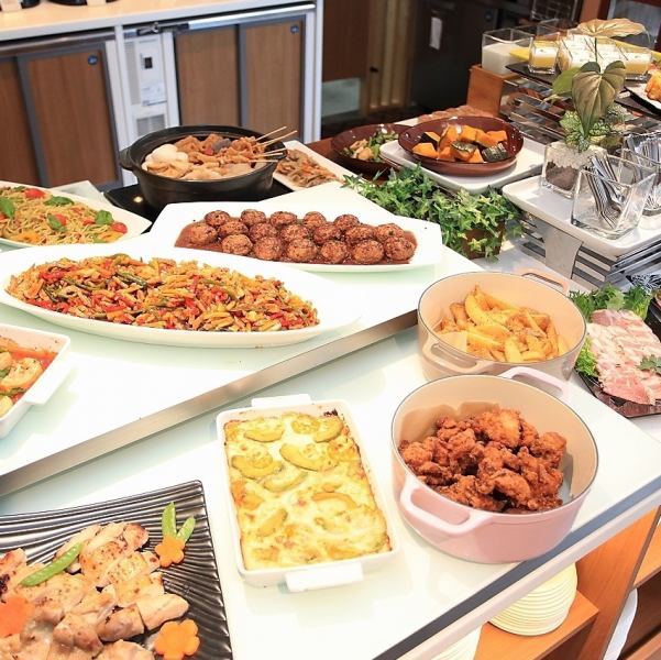 コスパ◎のランチビュッフェ♪季節によって旬の食材も取り入れており、シェフこだわりの手作りで★