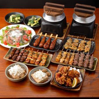 [6 kinds of yakitori course] <7 dishes total> 2200 yen (items on sale may change depending on the season)