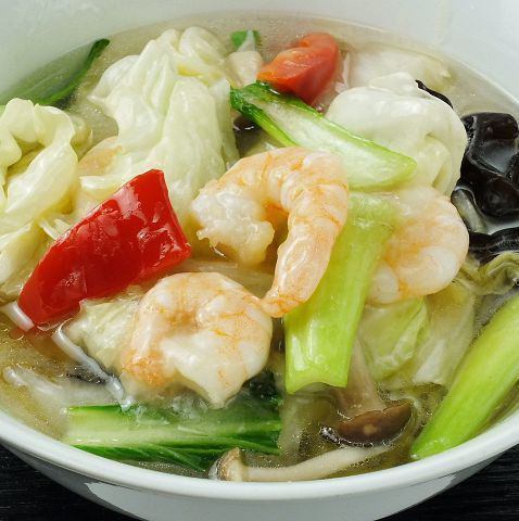 Shrimp soup noodles