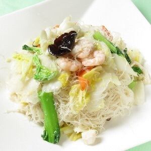 Seafood grilled rice vermicelli