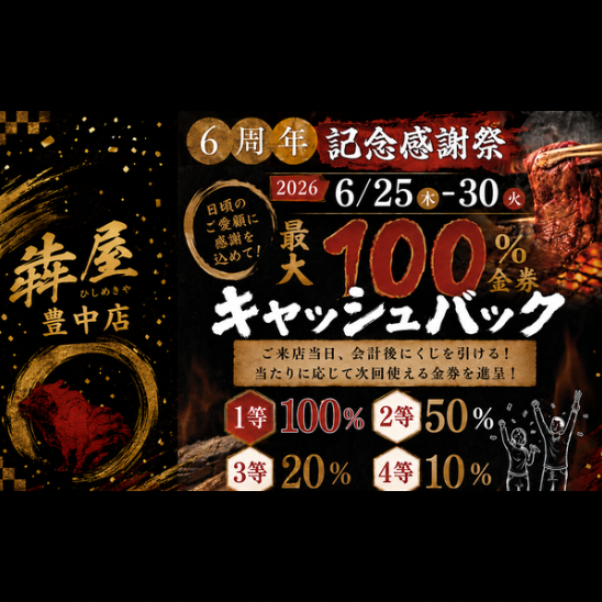 祝6周年！6/25-6/30 は周年祭！