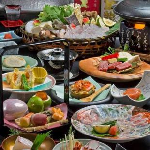 [November to December] Tiger puffer fish sashimi, Saga beef teppanyaki nigiri sushi "Hana" course with 120 minutes of all-you-can-drink 14,800 yen → 12,800 yen