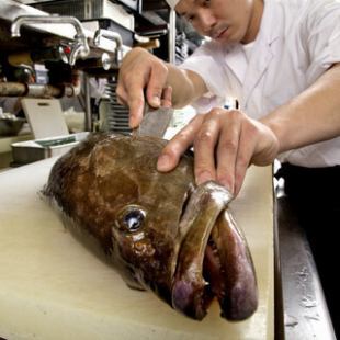 冬限定　あらの刺身、鍋、揚物　等　「あら」クエコース　飲み放題120分付14800円→12800円