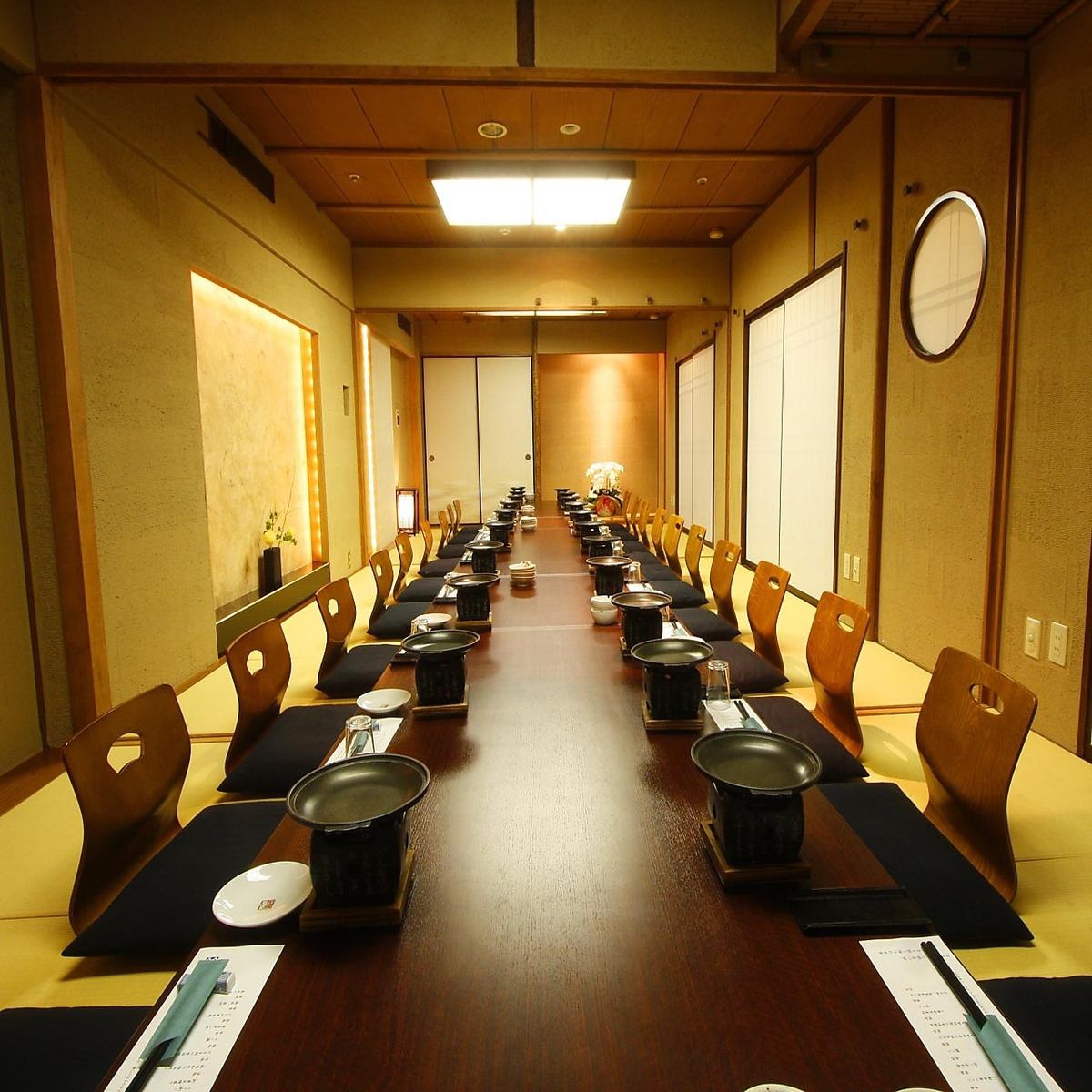 様々なシーンに対応の4～60名迄の個室。絶品料理と個室をご用意