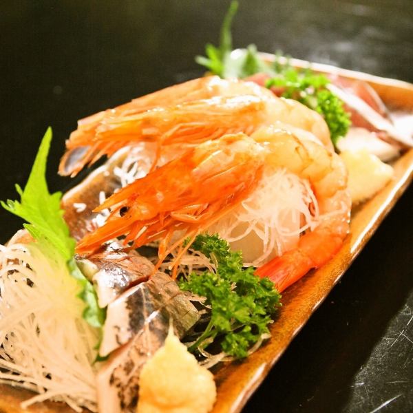 [Seasonal daily change] Assortment of 3 sashimi