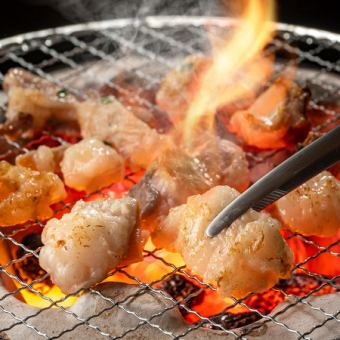 (A) [2 hours] Charcoal grilled yakiniku & tonchan all-you-can-eat course [4000 yen → 3000 yen]