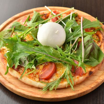 (1)【3時間飲み放題付】女性に人気◎ブラータチーズピザコース【5000円→4000円】