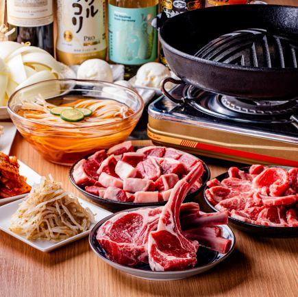 ラム肉3種 王道ラムチョップコース(2時間飲み放題付き)