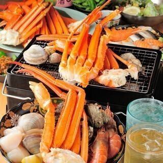 本ズワイ蟹食べ放題◆甘みが詰まったズワイ蟹を心ゆくまで満喫！【金,土,祝前日＋500円】