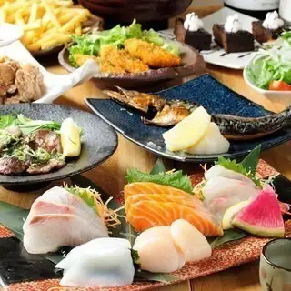 2時間飲み放題付き『プラチナコース』お刺身盛り・肉あて盛りなど