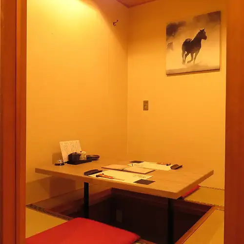 落ち着いた個室席