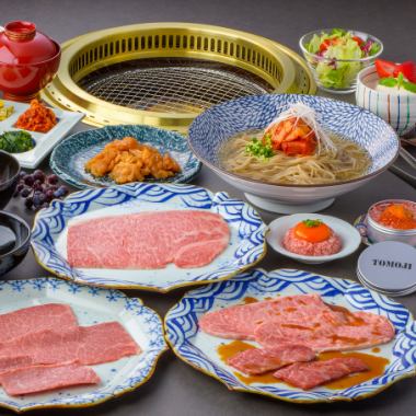 ◆【Shiori】Yakiniku course (food only) Premium yakiniku, 9 dishes, 8,000 yen