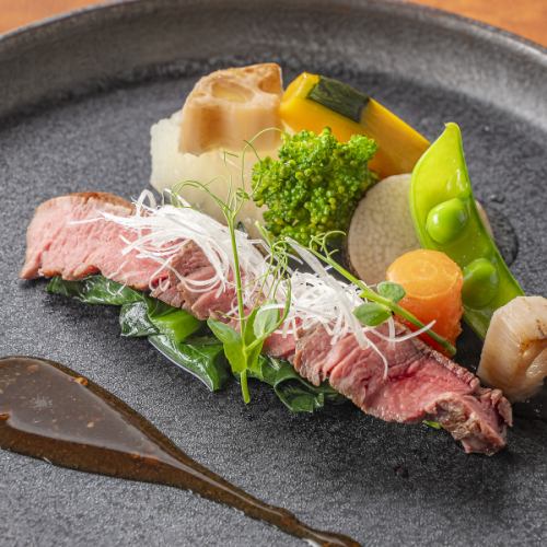 【四季を感じるコース料理より】～お肉料理～国産和牛フィレのロースト～◆8800円(税込)