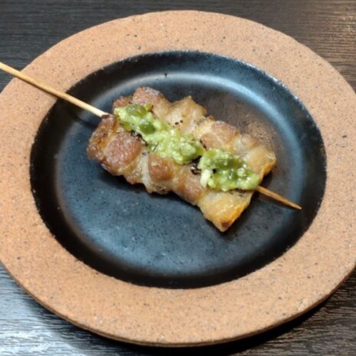 Wasabi pork rose