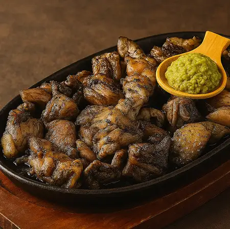 地鶏の炭火黒焼き