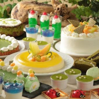 土日祝日限定！★ランチ＆スイーツブッフェ　抹茶＆メロンフェア