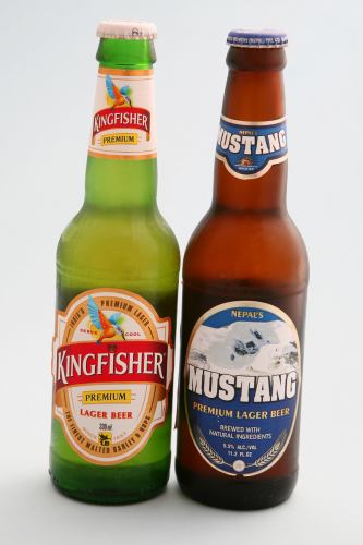 A rich variety of Indian beers ♪