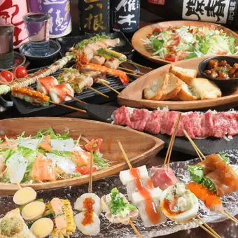 【忘新年会限定プラン☆】当店名物串カツ盛り合わせを堪能2H飲み放題付き全8品5000円(税込)