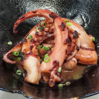 イカゲソバターしょう油炒め
