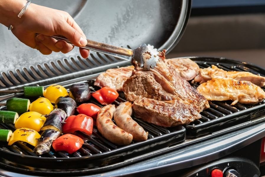BBQ plan! Plan with all-you-can-drink for 90 minutes! Starting at 4,000 JPY (incl. tax)