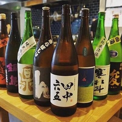 旬の食材、こだわりの素材を使ったお料理に合う、日本酒・ワイン、サワーを取り揃えております！