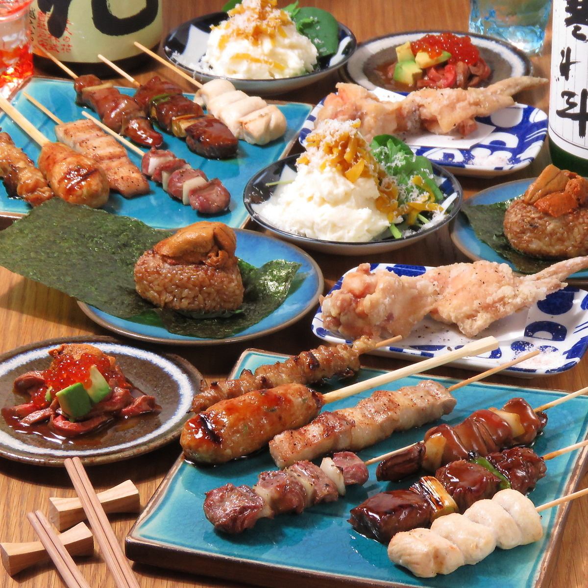 人気店で修業した店主が焼く焼とりは絶品！