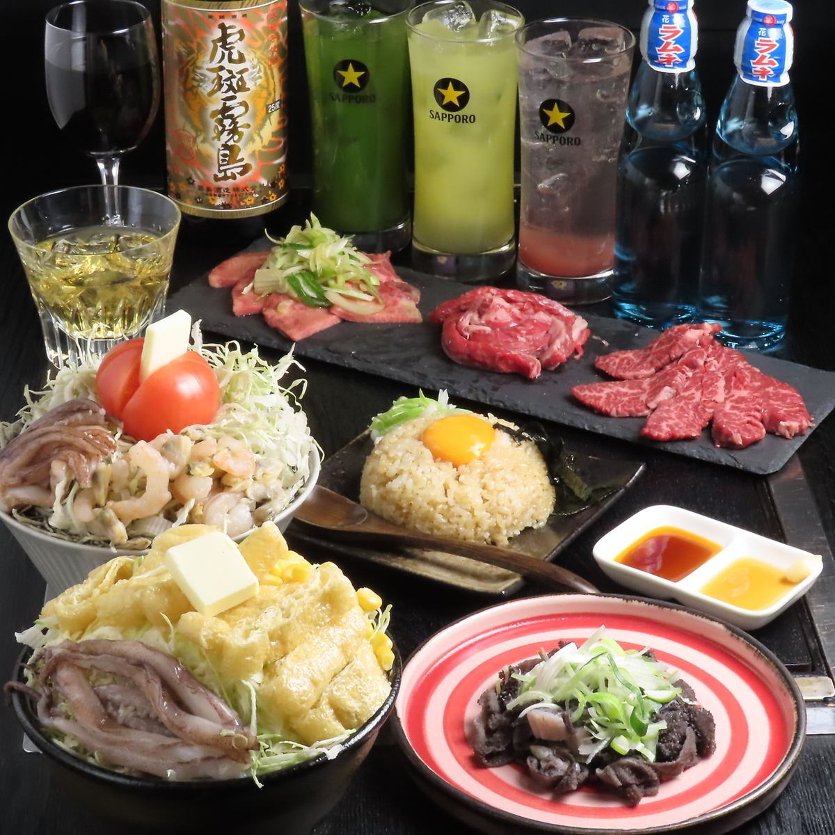 Near Kanamachi Station ★ Fresh teppanyaki yakiniku and monjayaki izakaya where professionals prepare it right in front of you!