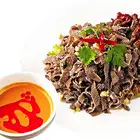 34 茹でセンマイのゴマソース添え