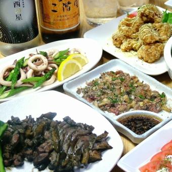 【120分飲み放題付き！】馬刺し・名物鶏の炭火焼き・鶏のたたき含む全10品5000円→4500円