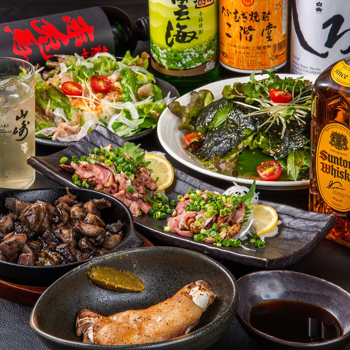 We offer a wide variety of dishes that go perfectly with alcohol.We also offer great value course meals and all-you-can-drink options.
