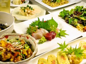 ★結婚式二次会オススメ!!★2H飲み放題付☆三日月コース【全8品】4000円(税抜)