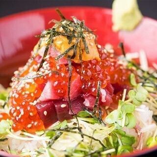 【2時間飲み放題付4500円(税込)】鮮魚のお刺身4点盛りなど魚三昧全8品コース！