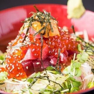 【2時間飲み放題付4500円(税込)】鮮魚のお刺身4点盛りなど魚三昧全8品コース！