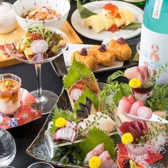 日～木限定！【全9品＆2.5時間飲み放題付】イチオシ店長特選おまかせコース！6,000円→5,000円