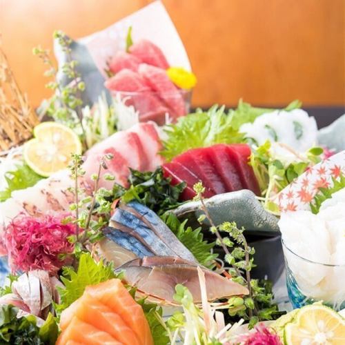 【海鮮】人気のお刺身から種類豊富な一品料理を堪能