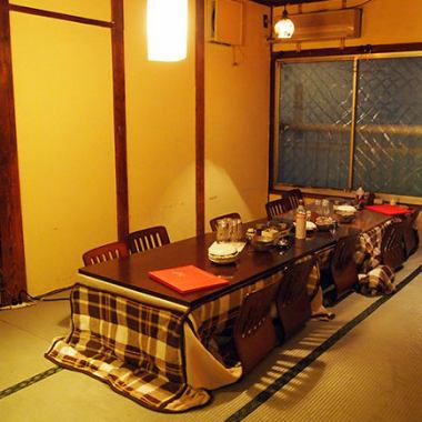 ■2nd floor tatami mat kotatsu seats for parties of up to 20 people ■We have private rooms perfect for parties from small to large groups!