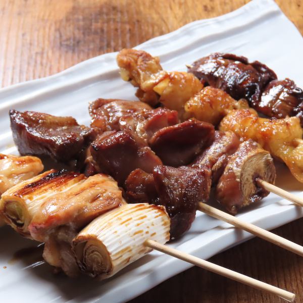 [Parts change daily!] Assorted Yakitori (5 pieces)