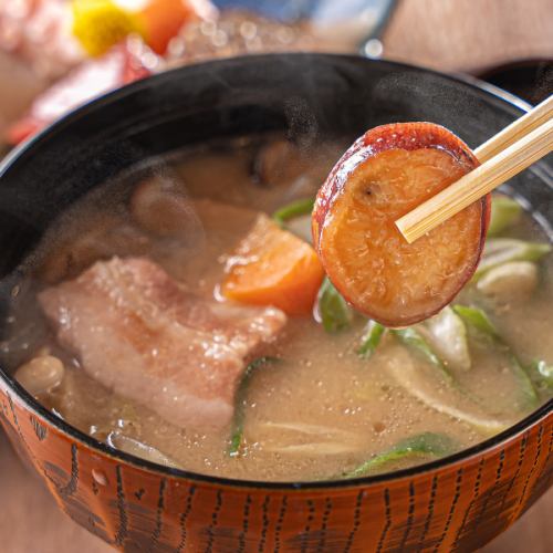 [Our pride and joy, a dish packed with our special attention to detail♪] Perfect for the final meal◎ "Sakai pork soup" made with special broth 250 yen (tax included)