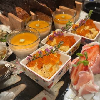 料理コース＋120分飲み放題　6000円(税込)