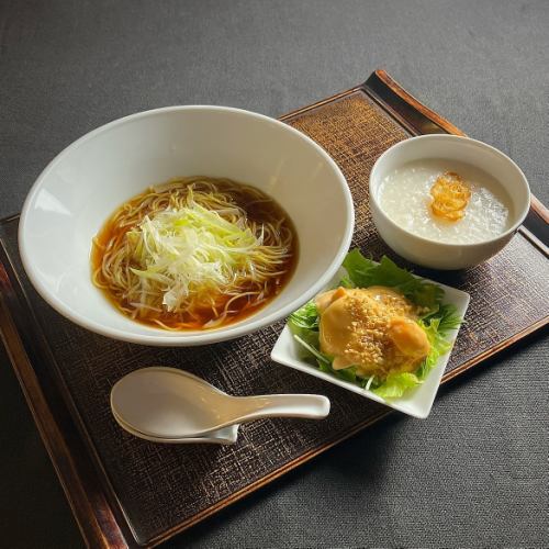 人気のネギそばセット