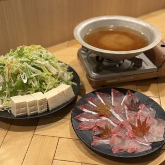 -期間限定-【地産地消コース】~鰤しゃぶ、瀬戸内海鮮魚、神戸市野菜等~飲み放題付5500→5000円