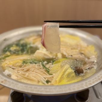 限時特惠:【本地產本地消費套餐】——涮涮鍋鯛魚、瀨戶內海新鮮魚類、神戶蔬菜等——含暢飲,5500日元→5000日元