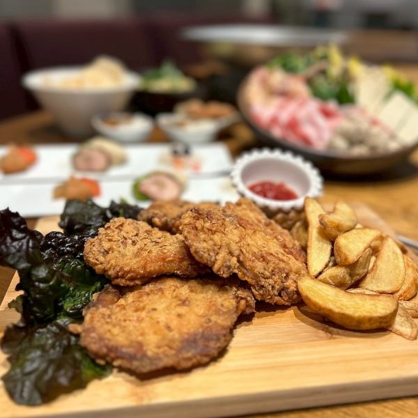 【ボリューム満点の創作料理を堪能！】宴会メニュー90分飲み放題付き5,500円(税込)お席120分までOKです！
