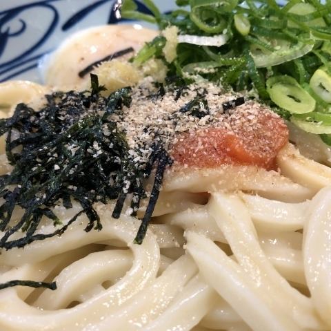 明太クリームうどん