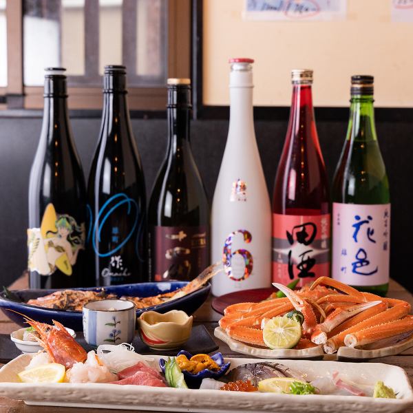 旬の海鮮×日本酒は絶品！他にもドリンク充実♪