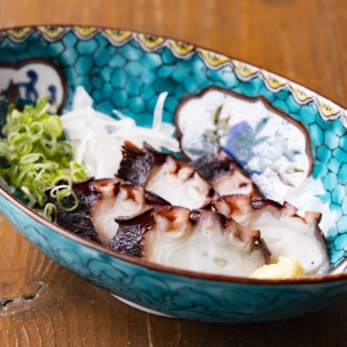 真ダコの湯がきポン酢