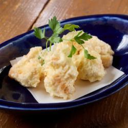 鮭とクリームチーズの天ぷら
