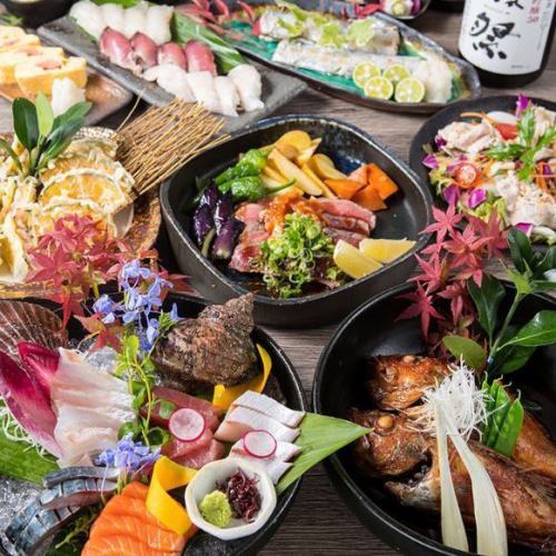 新鮮な海鮮料理