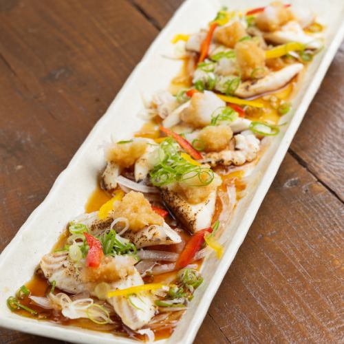 【当店おすすめ1】「真鯛の炙りポン酢」1,078円(税込)